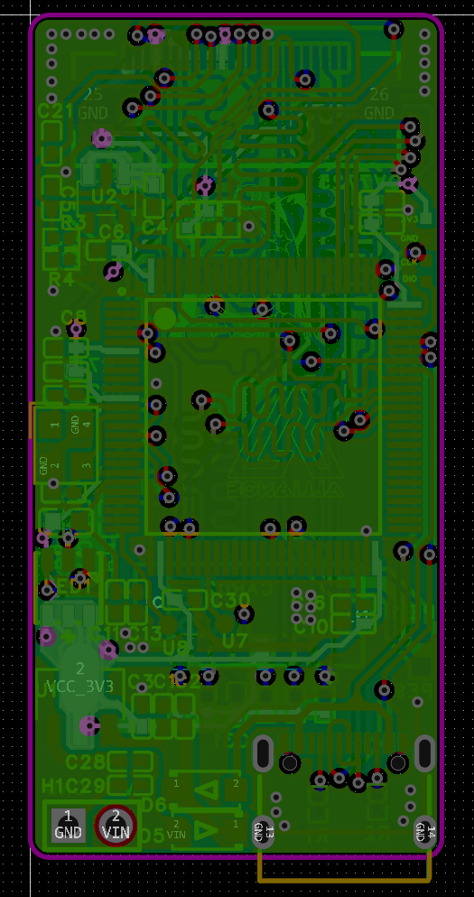 V1 PCB 内层布局二：GND 参考层