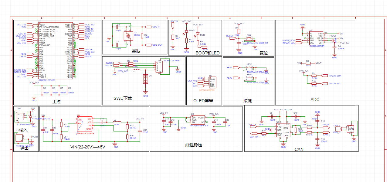 功率计 V1 到 V2：先把电流回路和采样回路分开